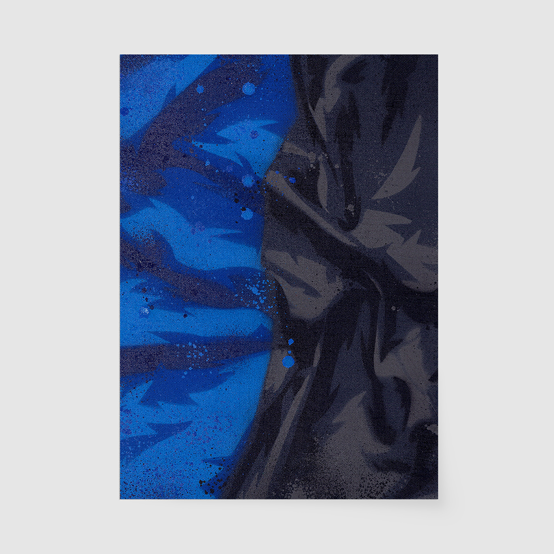 Split Blue-Black