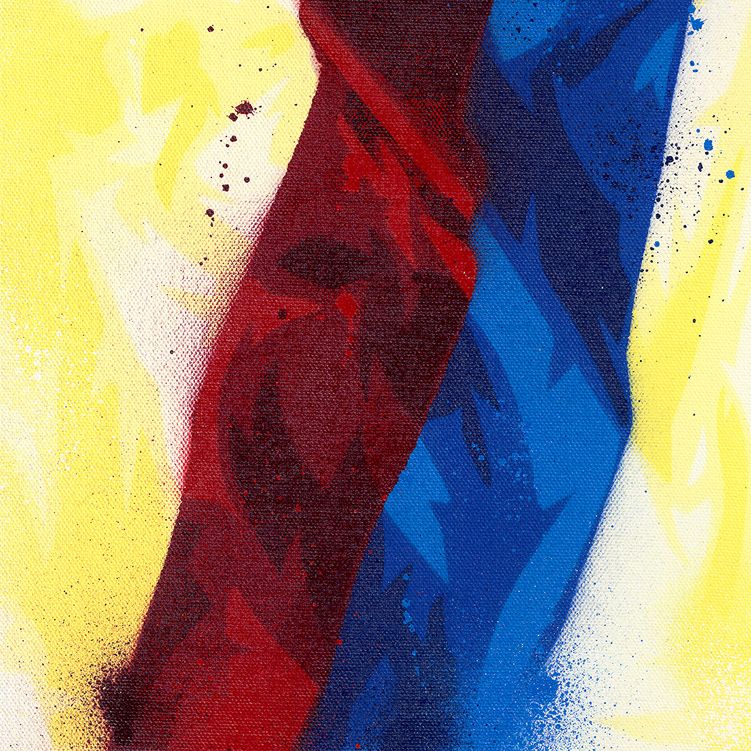 Double Stripes Yellow-Burgundy-Blue