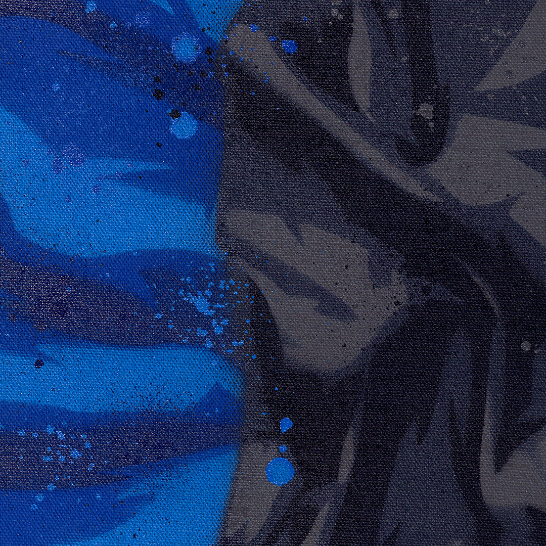Split Blue-Black