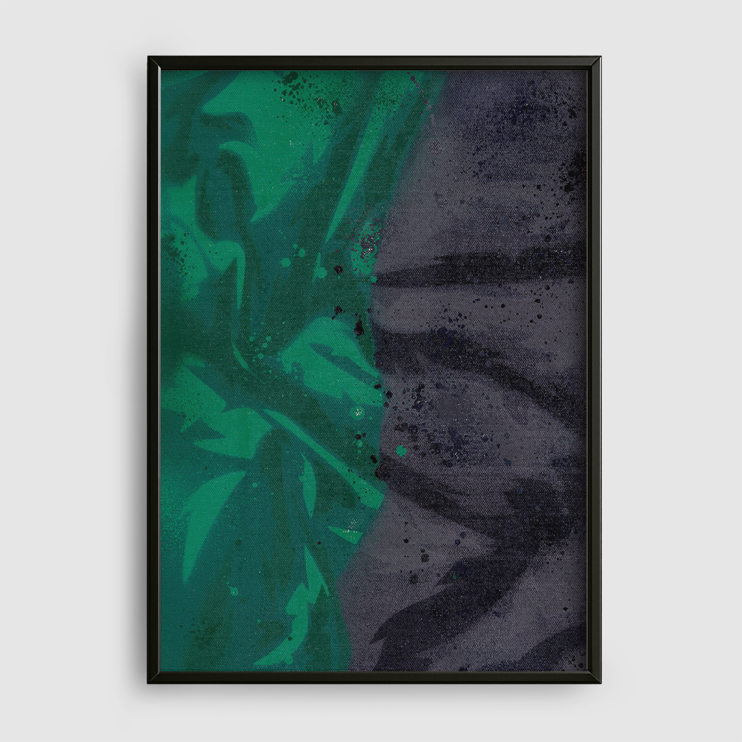 Split Green-Black
