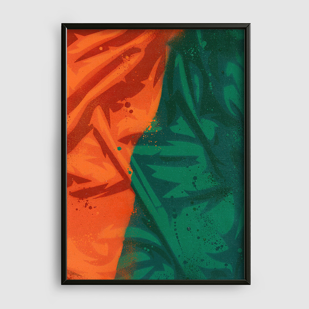 Split Orange-Green