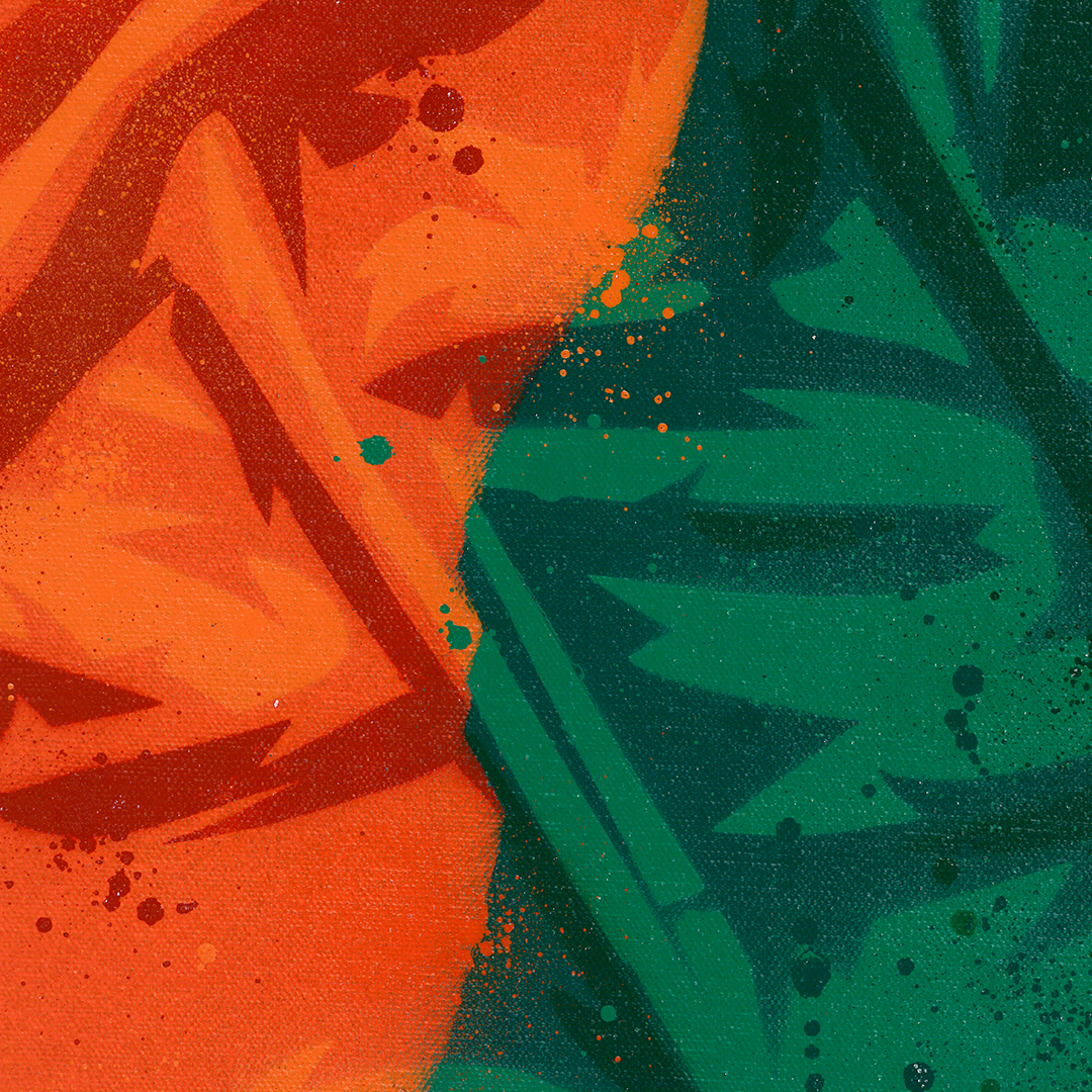 Split Orange-Green