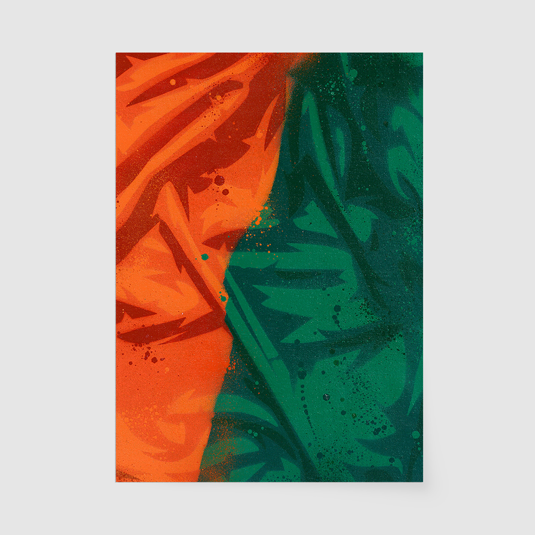 Split Orange-Green