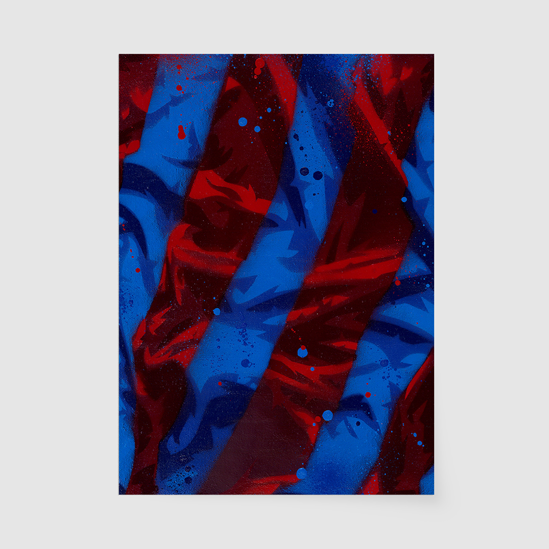 Stripes Burgundy-Blue