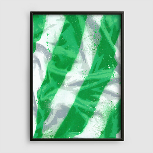 Stripes Light Green-White